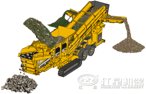 煤炭移動式破碎機(jī)工作原理